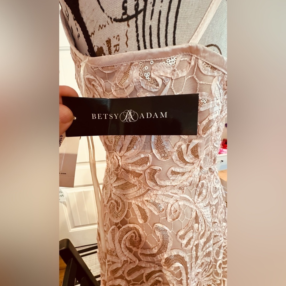 Betsy & Adam Lace & Sequin Formal Dress - Picture 10 of 12